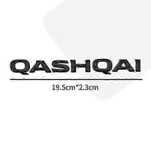(3) Αυτοκόλλητο με γράμμα Qashqai σε σχήμα πορτμπαγκάζ Concar Decor 3d Ab