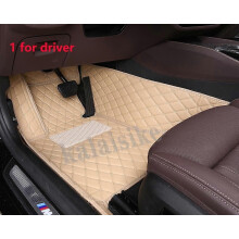 (beige förare) Bilmatta för SsangYong alla modeller Stavic Korando Kyron Tivoli Rexton Actyon Chairman