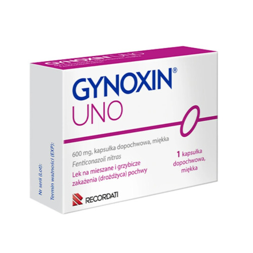 Gynoxin Uno 600 mg  1 soft vaginal capsule