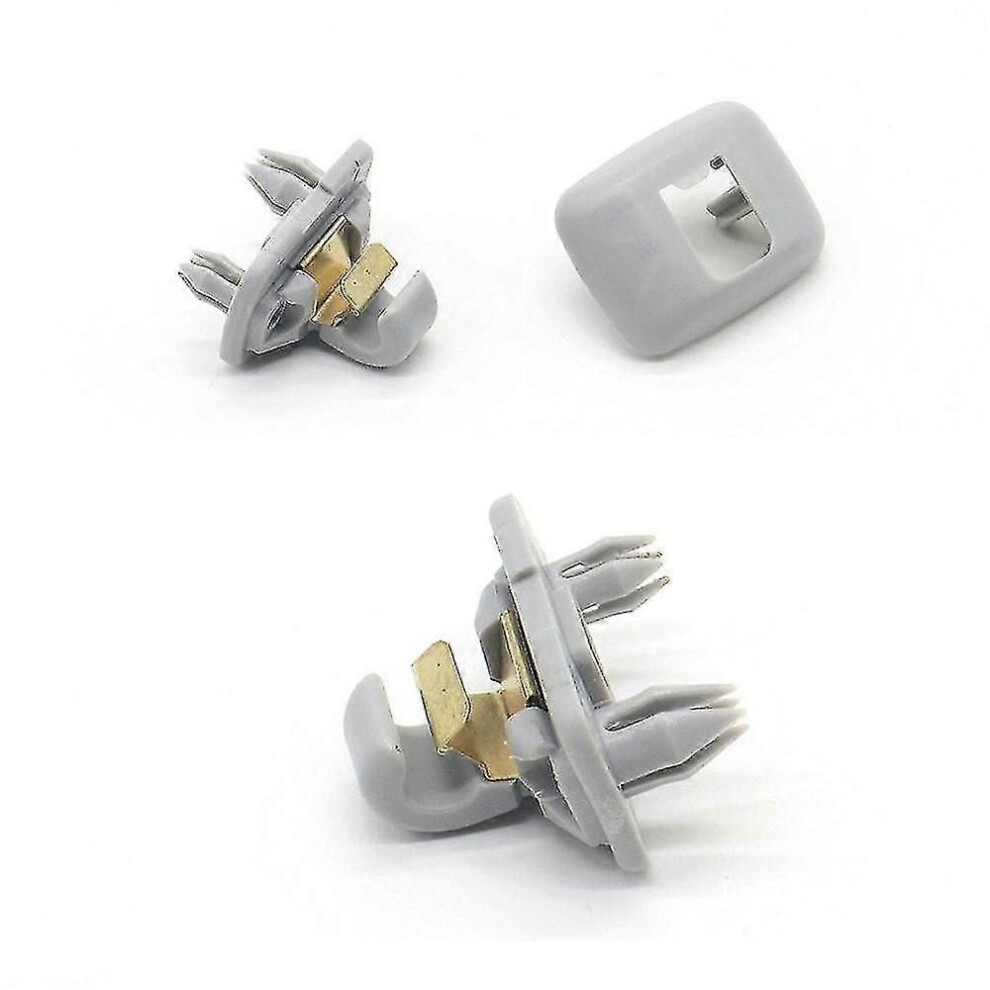 Lot De 2 Crochets De Support Pour Pare-Soleil Audi - Gris - Modèles A3 S3 A4 S4 A5 S5 Q3 Q5