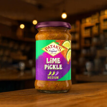 Patak's Lime Pickle Mild – 283g Jar | Tangy Indian Pickle with Gentle Heat