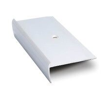 Brushed Silver 2.7m Stair Nosing Trim TVN Aluminium Angle Edge for 3mm LVT