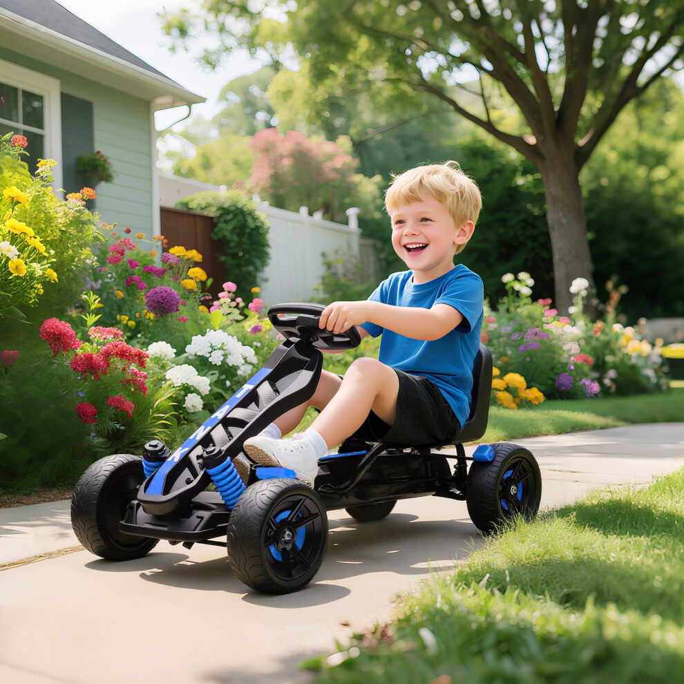 Aiyaplay (Blue) Pedal Go Kart With Automatic Clutch, For Ages 3-6 Years Blue