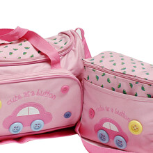 4er Set rosa Mutter-Aufbewahrungstaschen, Große Kapazität, Mehrere Fächer