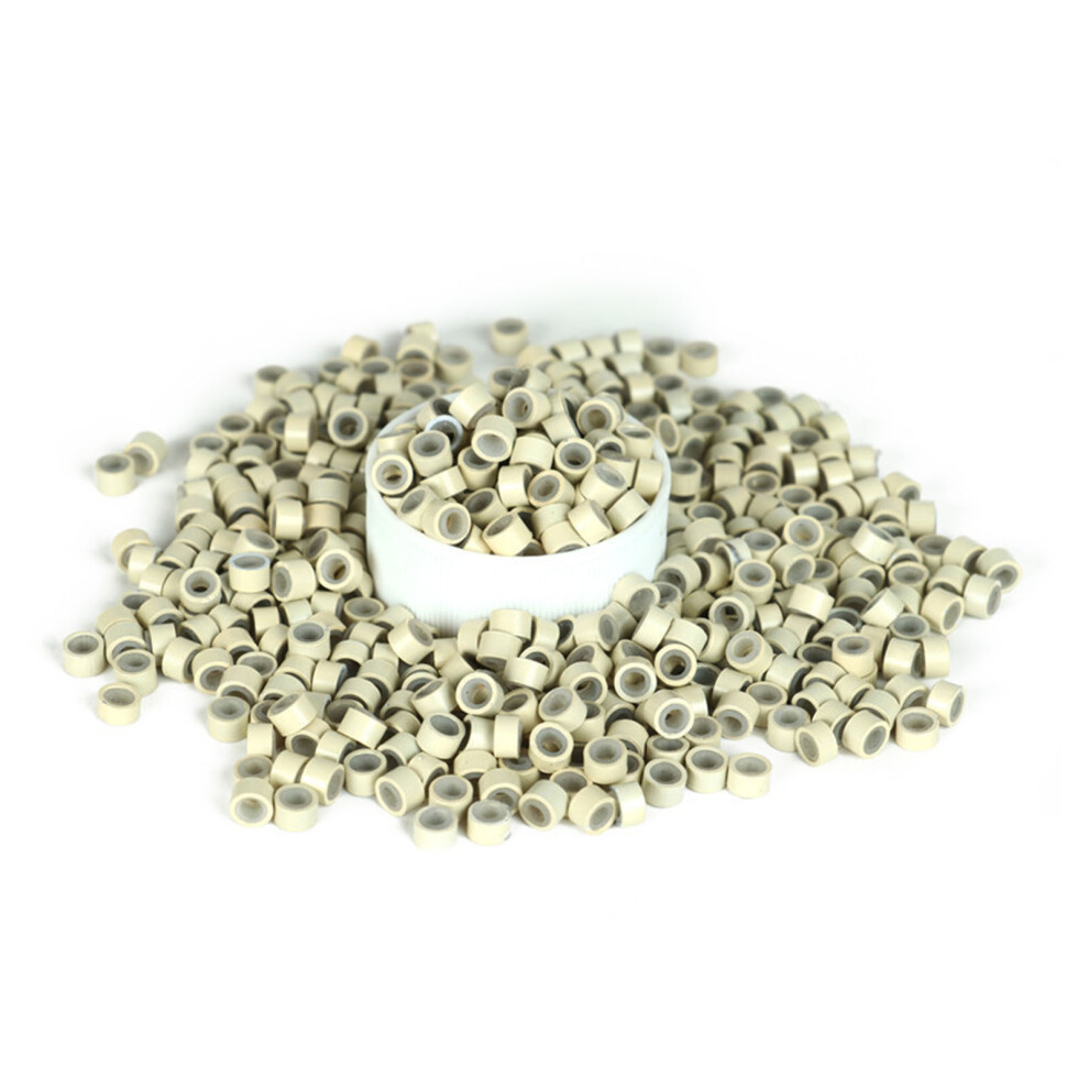 Unisex 500Pcs Hair Extension Silicone Rings Double Layers Firmly Clamp Micro Link Beads For Hair Salon (13)