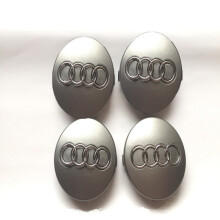 (Grey)Neu Satz 4 Stück Radnabenkappen Radkappen für Audi 60mm 4b0601170 Teil