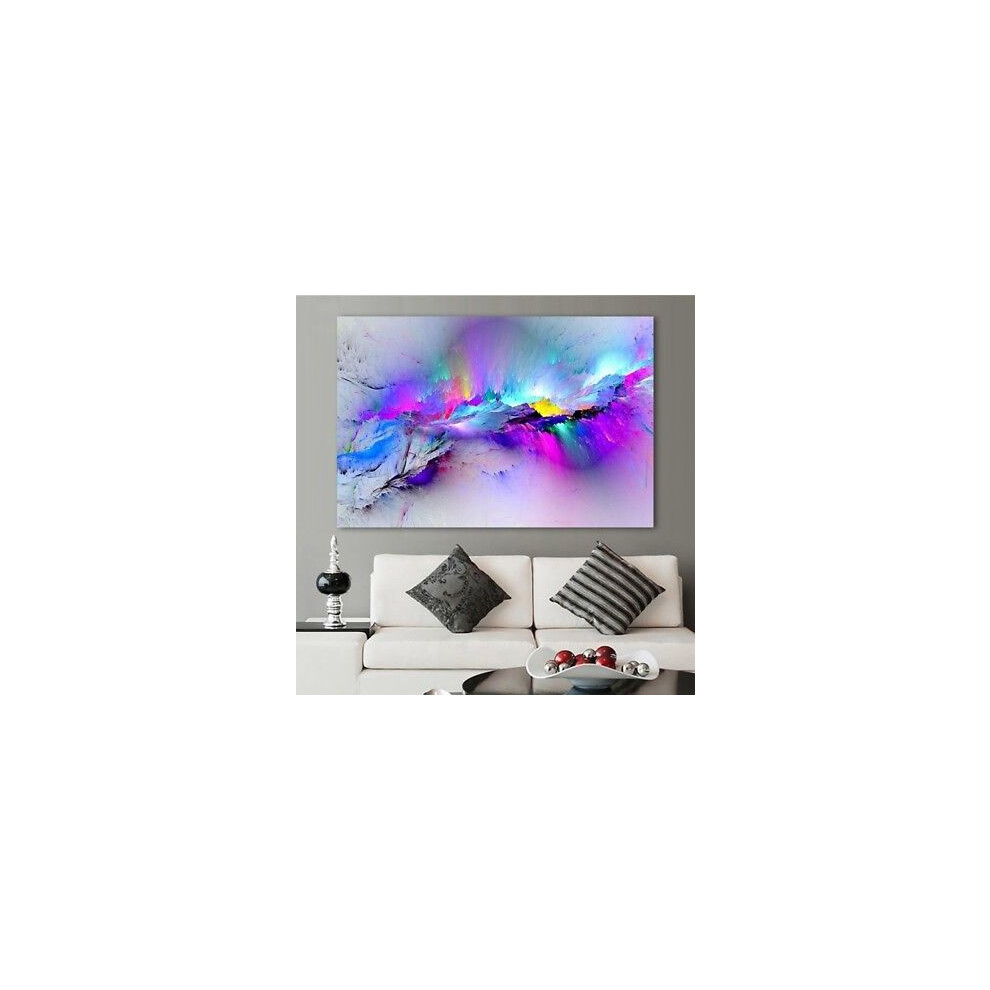 Tableau huile tableaux muraux nuages abstraits toile colorée déco chambre