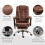 Vinsetto Vinsetto Ergonomic Heated 6 Points Vibration Massage Office Chair, Brown 8