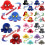 (Spiderman)Reversible Octopus Plush Toy Batman Doublesided Stuffed Flip 4