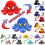 (Spiderman)Reversible Octopus Plush Toy Batman Doublesided Stuffed Flip 2