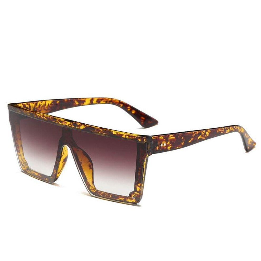 (multicolor) 2019 New Sunglasses Women Big Frame Square Rivet Punk Sun Glasses Men Mirror Shades Gradient Uv400