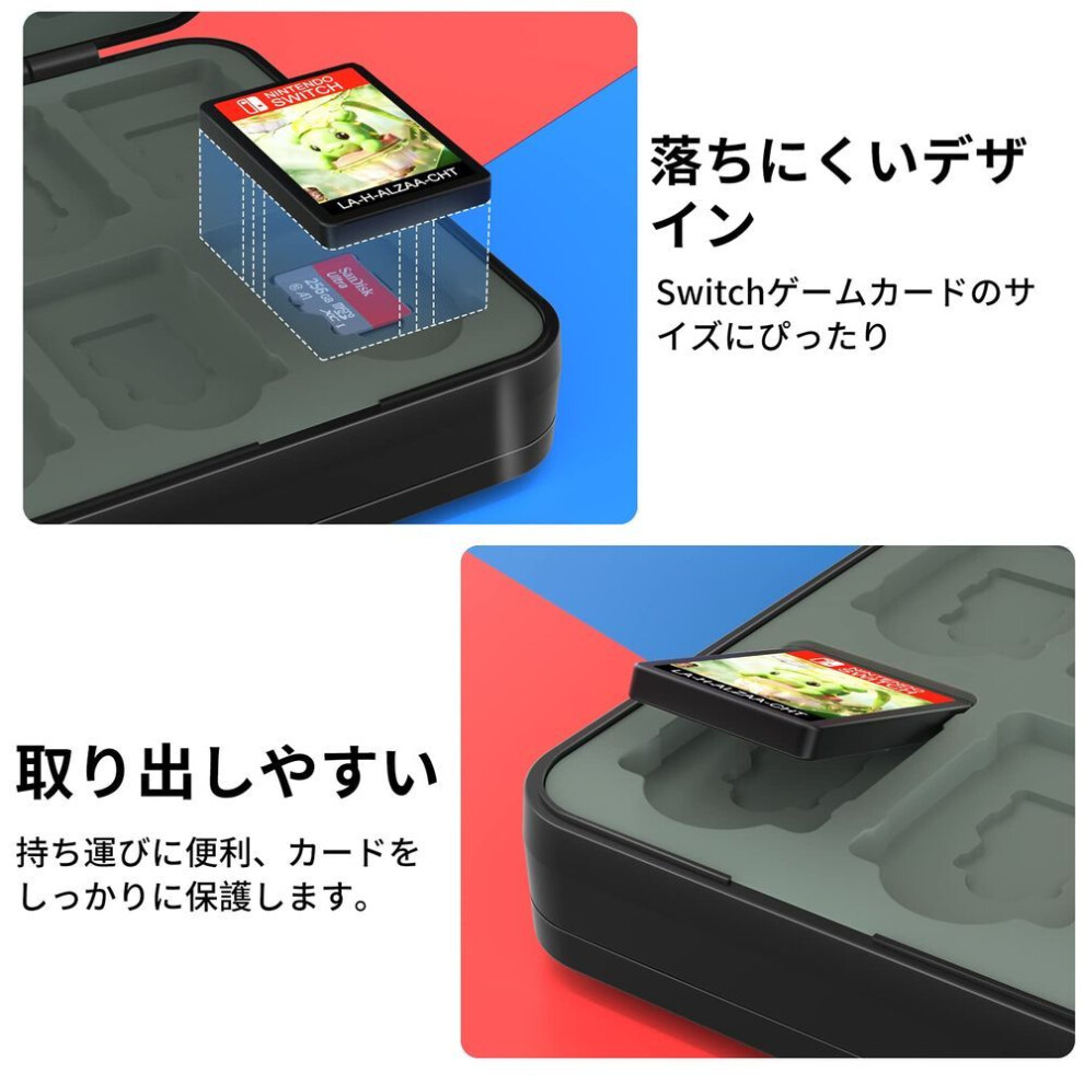 Switch Soft Case Card Case 48 Game Cards 48 Microsd Cards Cassette Storage Thin Lightweight Convenient To Carry Switch Cassette Case Shockproof &