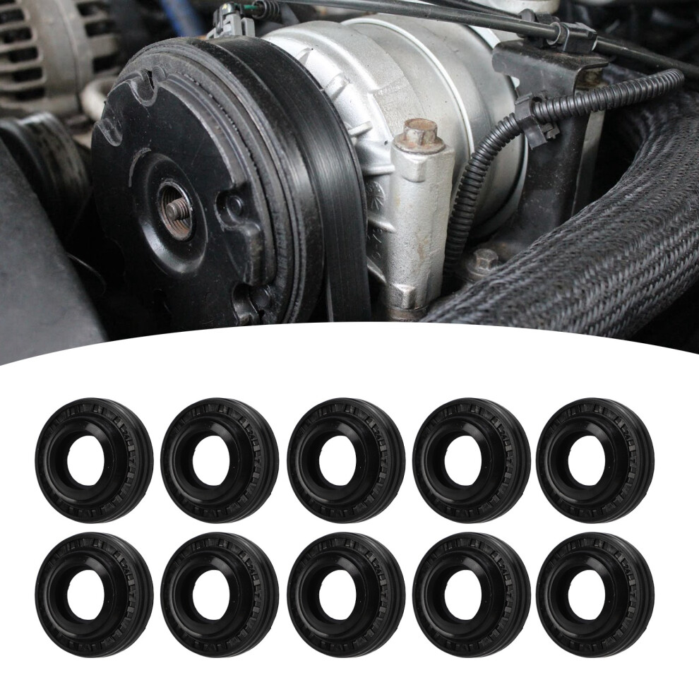 10 Pcs Ac Compressor Shaft Seal Rubber Strong Sealing Air Conditioner Output Shaft Lip Seal Kit For Msc90 Ac Compressor 4971320538947