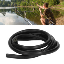 2m 3x12mm Tubo de látex negro para pesca, elástico
