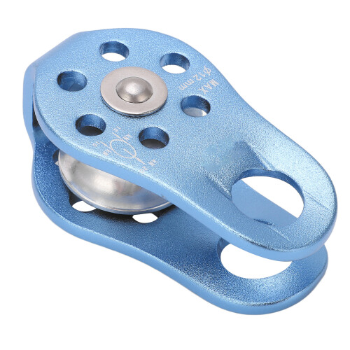 Kletter-Einzelrolle 20 kN 82x45mm Silber