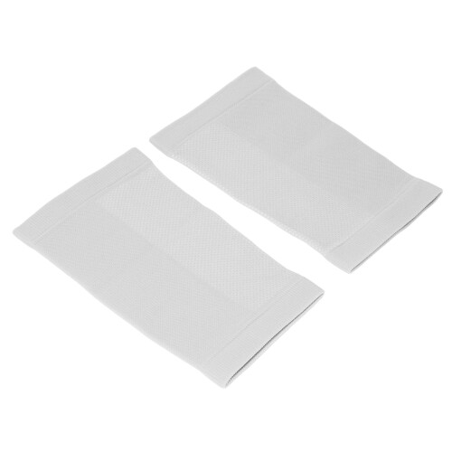 Graue Kniewärmer 2 Stück L Baumwoll-Polyester-Mischung