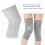 Graue Kniewärmer 2 Stück L Baumwoll-Polyester-Mischung 6