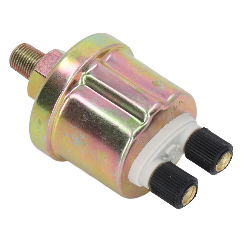 Oil Pressure Sensor Aluminium Alloy Stable Generator Oil Pressure Sensor For Vdo 1/8 Npt 0Â10Bar Glossy Finish Double Head 6901320618958