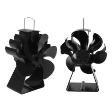 Fireplace Stove Fan 6 Blades Quiet High Temperature Resistant Heat Powered Stove Fan for Wood Log Burner Fireplace