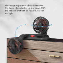Doppelkopflüfter Auto-Kühlventilator 24V 130cm Schwarz