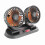 Doppelkopflüfter Auto-Kühlventilator 24V 130cm Schwarz 4