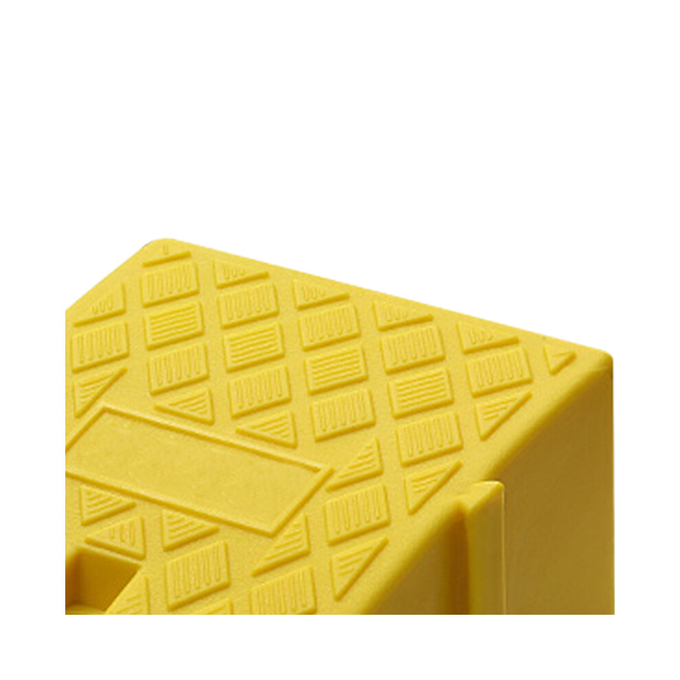 Yellow Curb Ramp Plastic 13Cm Height Threshold Driveway Ramp Free Splicing Anti Slip Slope Ramp