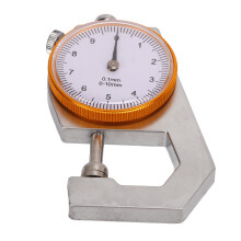 Calibre de espesor de cabeza plana 0-10 mm, 0-0,39 pulgadas, metal