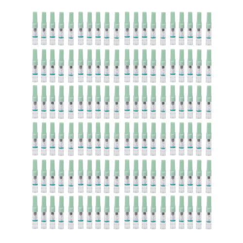 120 piezas de filtro desechable 45x8mm plástico claro 1