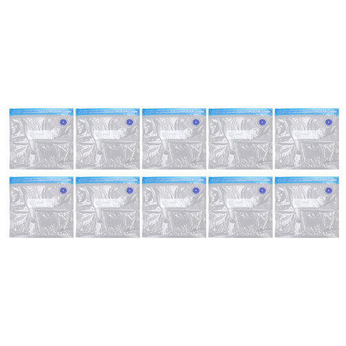 10er Pack Vakuumbeutel 22x21cm transparentes Nylon 1
