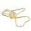 100 Stück Mini-Herz-Binderclips in Gold 12