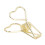 100 Stück Mini-Herz-Binderclips in Gold 5