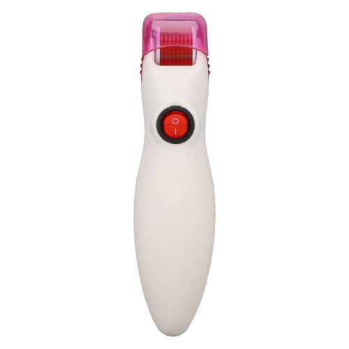 LED Mikroneedling-Roller 540-Pin rotes ABS 2xAAA 1