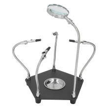 Universelle Arm 3X HD Lötlupe mit Aufbewahrungsfach & Basis