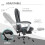 Vinsetto Vinsetto Ergonomic Heated 6 Points Vibration Massage Office Chair, Grey 5