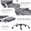 Vinsetto Vinsetto Ergonomic Heated 6 Points Vibration Massage Office Chair, Grey 7