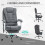 Vinsetto Vinsetto Ergonomic Heated 6 Points Vibration Massage Office Chair, Grey 6