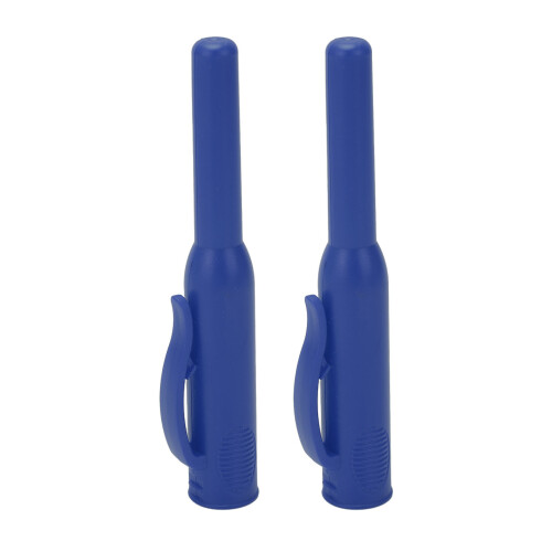 2 piezas de funda para lápiz de carpintero azul, nariz larga, clip 1