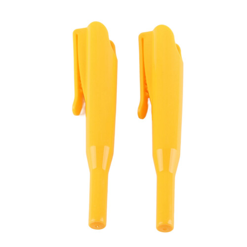2 Stück Zimmermannsbleistift Abdeckclip Gelb Langnasen 1