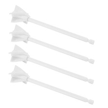 4 Stück Harz-Rührschaufeln, 5-Blatt, Weiß, 1/4-Zoll-Sechskant