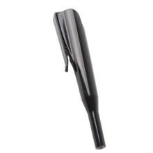 Juego de tapas para lápices de carpintería, 2 piezas, marcadores de orificio profundo de punta larga con clip, negro