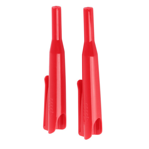 2 Stück Langnasen-Tiefloch-Bleistiftabdeckungen Rot ABS 1