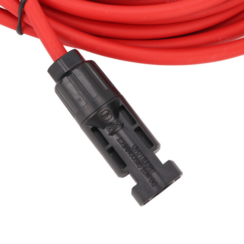 Cable de 12 AWG para panel solar, 30 A, negro 2,0 m + rojo 2,0 m 2