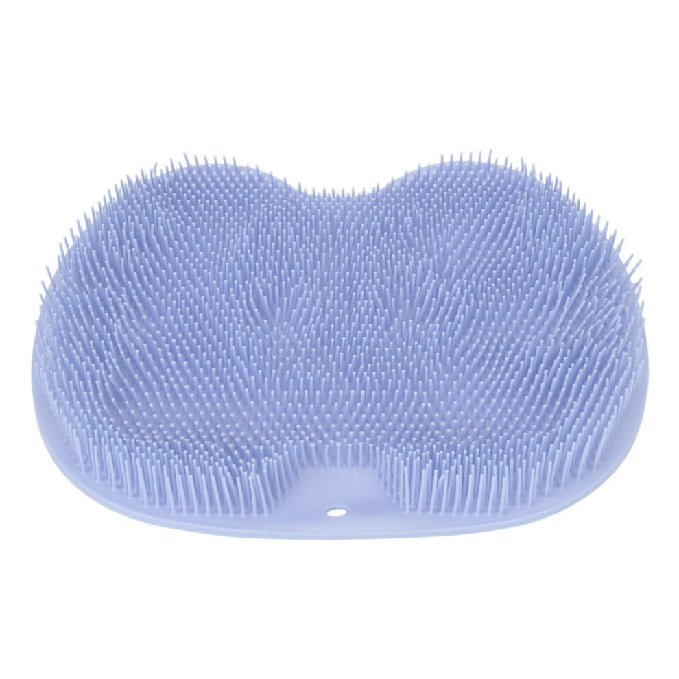 Blue Universal Multifunctional Shower Brush With Non Slip Suction Cup Soft Flexible Foot Body Scrubber For Bathroom