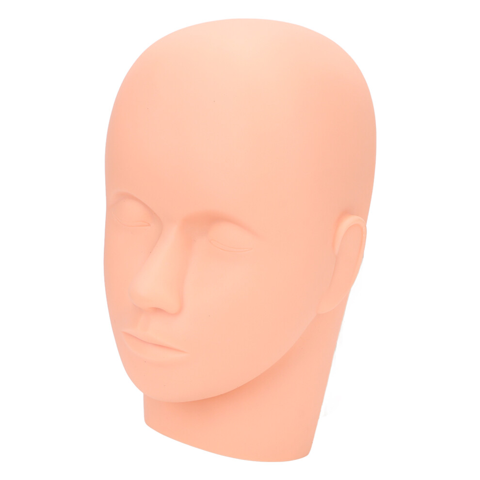 Mannequin Doll Face Eyelash Practice Training Silicone Cosmetology Doll Face for Makeup Skin Color
