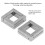 Zinklegierung 3D-Interlock-Puzzle 3.3x3.3x1cm 4