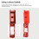 Lockout-Padlock: transparente Abdeckung 120x45x26mm 5