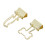 30 Stück Mini-Binderclips Eisen goldene Knochen 3,72 cm 6