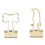 30 Stück Mini-Binderclips Eisen goldene Knochen 3,72 cm 12
