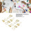 30 Stück Mini-Binderclips Eisen goldene Knochen 3,72 cm 3