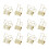 30 Stück Mini-Binderclips Eisen goldene Knochen 3,72 cm 1